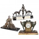 2 Figures and a Mantel Clock