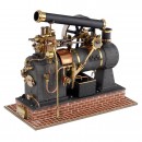 Working Model of a Stationary Single-Cylinder Over-type Steam En