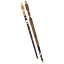2 Historical German Measuring Sticks, 17th Century