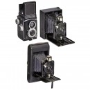 Ernemann Bob 00, Heag 00 und Rolleicord IIa