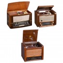 3 Radios with Integrated Record Players