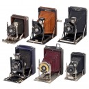 4 Vest Pocket Cameras and 2 Colorful Cameras
