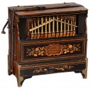 Early Street Barrel Organ by Bruder, c. 1890
