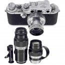 Leica IIIb Camera with 3 Lenses