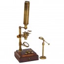 English Compound Monocular Chest Microscope by George Adams, c. 