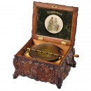 Rococo 25C' Symphonion 11 3/4 in. Disc Musical Box, c. 1890