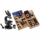 Carl Zeiss Lp E (Lumipan) Binocular Microscope, c. 1948