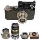 Leica II with 4 Lenses