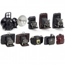 9 Beautiful Bakelite or Plastic Cameras, c. 1930–60