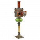 Large Polychrome Magic Lantern by Aubert, c. 1885