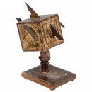 Cube Sundial with Compass by David Beringer, c. 1800
