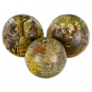 German 3-Inch Diameter Terrestrial Pocket Globe, late 19th Centu