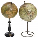 2 Small Terrestrial Globes