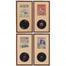 4 Decorative Record Sets for Vintage-Car Fans and Record Enthusi