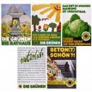 5 Original Election Posters Die Grünen, 1980–83