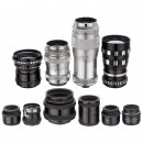 6 Leitz Enlarger Lenses and 4 Lenses for M39 Cameras