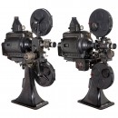 Right-Hand and Left-Hand Bauer B8 Projectors, c. 1940