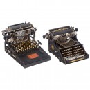 2 American Typewriters: Caligraph and Pittsburg