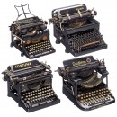 4 German Mechanical Typewriters