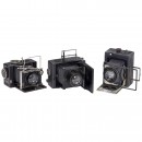 3 High-Speed 4.5 x 6 cm Plate Cameras