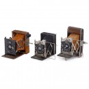3 Rare 4.5 x 6 cm Cameras