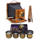 Tella Field Camera with 6 Lenses, c. 1905