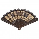 Fan with Carte de Visite Cards, c. 1870