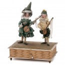 Manivelle Automaton with Pair of Musicians, c. 1900