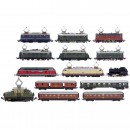 9 M?rklin Locomotives and 4 Carriages in Mint Condition, 1950s/6