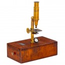 Case-Mounted French Microscope, c. 1844