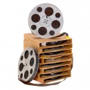 10 Film Reels, 120 m of Rare 17.5 mm Films with Double-Sided Per