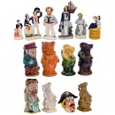 English Ceramic Figures and Jugs, c. 1900