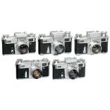 1 x Contax and 4 x Kiev
