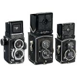 禄莱 Rolleiflex Standard 和 2台 Baby Rolleiflex TLR