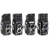 4台Rollei 双反相机