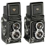 2 x Minolta Autocord TLR 6 x 6 cm   1955年