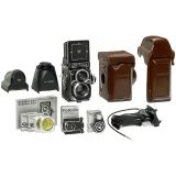完好如新的Rolleiflex 2,8 F 设备，1980年前后