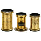 3个Steinheil Aplanat 镜头, 1866年