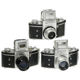 爱克山泰相机三台 3 x Exakta