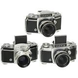 爱克山泰相机三台 3 x Exakta