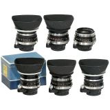 6支不同的爱克山泰镜头6 Mixed Exakta Lenses 35 mm