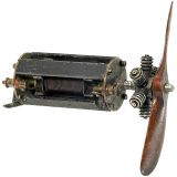 带螺旋推杆的小型电动飞机马达  1930年前后