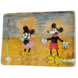 Walt Disney's 镇纸：Mickey and Minnie, 约1930年