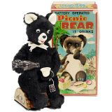 日本电动玩偶 Coca-Cola Picnic Bear, 约1960年
