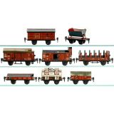 8辆货车 Märklin (轨距：0), 约1935年