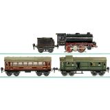 蒸汽机车及2辆拖车 Märklin (轨距：0), 约1935年