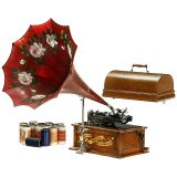 Edison Triumph Modell A 滚筒留声机，1901年