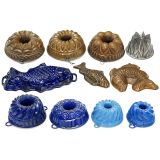 11个老式烘烤模具 (11 Old Baking Moulds)