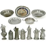 若干锡制日用品和装饰品收藏品 (Collection of Pewter Articles)