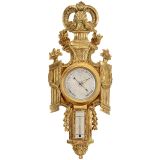 法国古典主义气压计 (French Gilt-Wood Wheel Barometer)